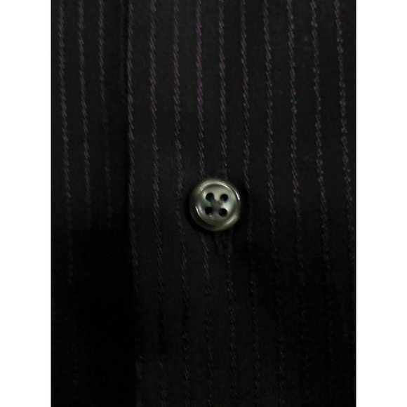 Van Heusen Men's Shirt Casual/Dress Long Sleeve Poly/Cotton Purple 15.5 (34/35) - Picture 12 of 16